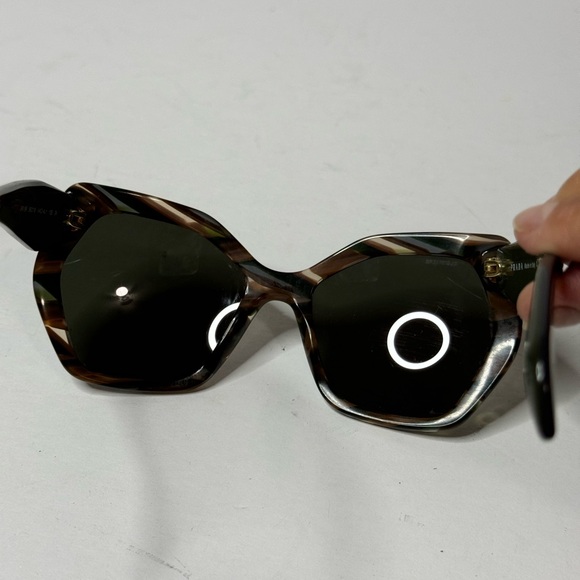 PRADA Grey And Brown Crystal Color Sunglasses - Picture 10 of 17
